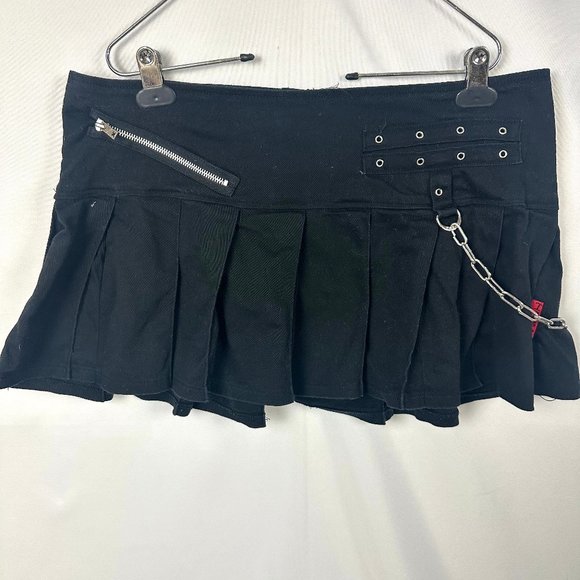 Tripp nyc Skirts Tripp Nyc Mini Skirt Xl Black Chains Goth Punk